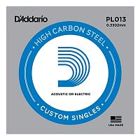 D'ADDARIO PL013 PLAIN STEEL SINGLES